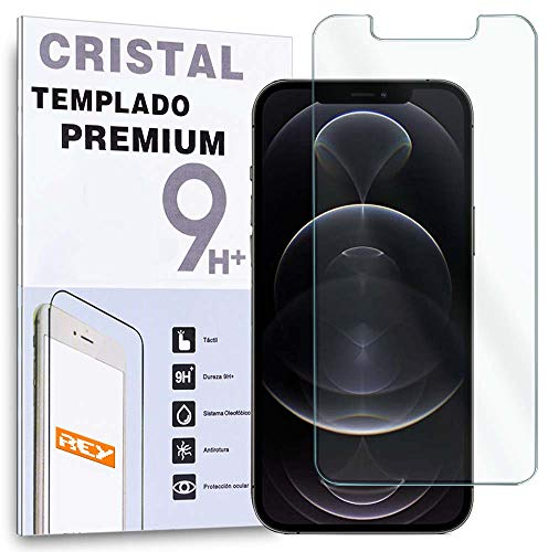 REY Protector de Pantalla para iPhone 12 Pro MAX 6.7, Cristal Vidrio Templado Premium