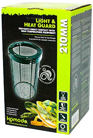 Komodo Light & Heat Guard Easily Mountable & Removable Protects from High Heat Vivarium Accessory - 210mm