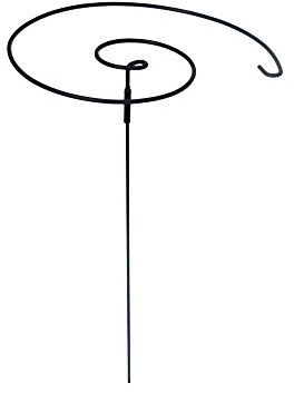 Plant Support Twists for Gladioli, Lupin, Agapanthus, Holly Hocks, Foxglove, Peonies, etc. - Strong Metal Garden Supports - Provided in two parts (Pack of 3 - Large (75cm high x 46cm across))