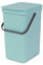 Brabantia Sort & Go Einbaubehälter, Plastik, Mint, 12L