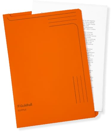 Guildhall 14607 12.5inch x 9inch Slipfile - Orange