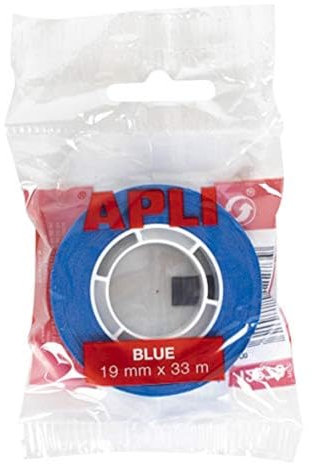 APLI – Nastro adesivo Sacchetto blu 19 mm x 33 m blu