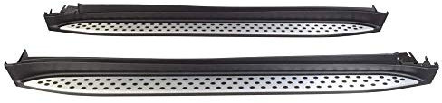 IKON MOTORSPORTS Marchepied compatible avec Mercedes Benz W164 Classe ML 2006–2011 Noir et argent
