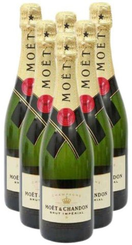 Champagne Box Moet and Chandon Brut Imperial NV 75 cl (Case of 6)