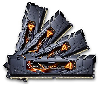 G.Skill F4-2400C15Q-16GRK Arbeitsspeicher 16GB (4X 4GB, 2400MHz, 288-polig, CL15) DDR4-RAM Kit