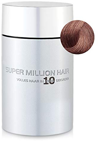 Super Million Hair Haar Fasern und Schütthaar, hochwertiges Streuhaar zur Haarverdichtung, 25 g, Auburn (8)