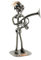 Steelman24 I Schraubenmännchen Tenorhorn I Made in Germany I Handarbeit I Geschenkidee I Stahlfigur I Metallfigur I Metallmännchen