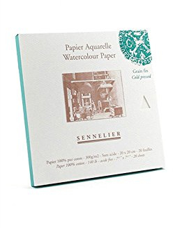 Sennelier Watercolor Paper Block 8X8 Cold Prs