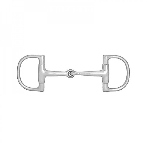 HORZE D-Ring Gebiss, Schwarz, 135