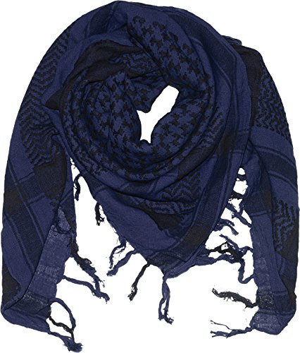 Harrys-Collection PLO Pali Tuch Schal in 20 Farben 100% Baumwolle dick, Farben:marine