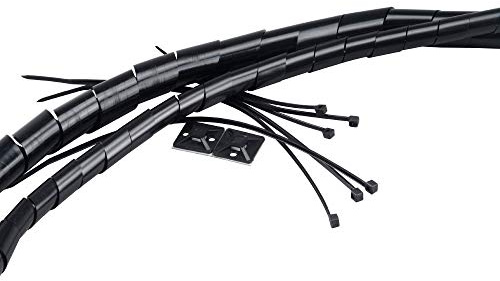 Akasa Cable Tidy Kit | Cable Management | Cable Ties | Cable Wraps | Self Adhesive Cable Clamps | Cable Holder | Wire Tidy | Cable Sleeves | Black | AK-TK-01BK