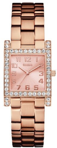 Guess - W0128L3 - Montre Femme - Quartz Analogique - Cadran Rose - Bracelet Acier Rose