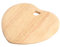 T&G Woodware Colonial Home - Tagliere a Forma di Cuore, in Legno di Albero della Gomma, con tagliapasta a Cuore, 250 x 235 x 15 mm