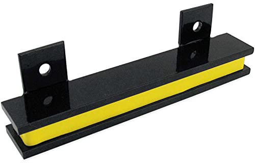 Master Magnetics AM5PLC Porte-outils magnétique, 6 largeurs, 20 lb par pouce, revêtement en poudre noire avec bande jaune