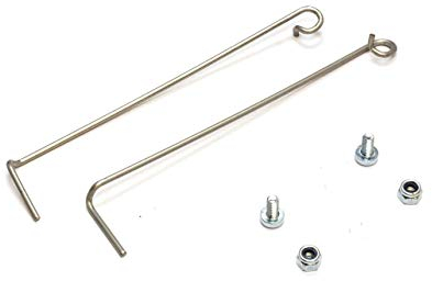 Kit de muelles para puerta lavadoras de carga superior, aptos para Whirlpool, Ignis, Bauknecht, cód. referencia:: 481209498005.