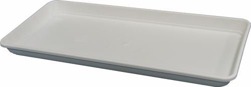 SOTTOVASO RETTANGOLARE BIANCO in resina per VASO FESTONATO da 60 cm