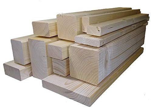 10 Stück Rahmenholz gehobelt unbehandelt Fichte Breite/Höhe/Länge 19mm x 44mm x 1990mm Latte Kantholz Zaun Garten Holz Balkon Bohnenstange Leiste Unterkonsrtuktion