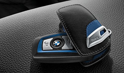 BMW Étui pour clés en cuir M Sport Bleu (82 29 2 219 915)
