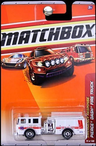 Matchbox 2010 Pierce Dash Fire Truck #56/100. Burtonsville Volunteer Fire Department, Emergency Response . 1:64 Scale. by Matchbox