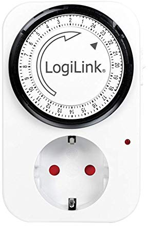 Logilink ET0001 Mechanische Zeitschaltuhr, Schwarz