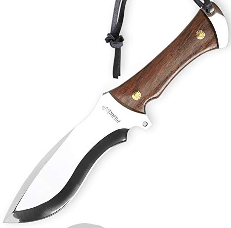 Perkin Knives jagdmesser feststehend mit Lederscheide