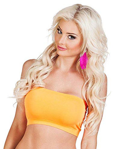 Boland - Bandeau-Top, Einheitsgröße, Unifarben, Stretch, Bauchfrei, Schulterfrei, Oberteil, Shirt, Kostüm, Verkleidung, Karneval, Mottoparty, Accessoire