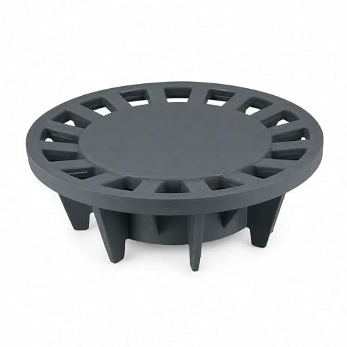 Grille siphon 230 mm pour de cours NICOLL 250x250, gris foncé