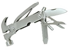 Kikkerland CD502 Multifunktions-Hammerwerkzeug mit Tasche