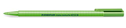 Staedtler 362-5 triplus textsurfer Textmarker, variable Spitze, circa 1 - 4 mm, 10 Stück im Kartonetui, grün