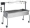vidaXL Barbecue Griglia Carbonella con Spiedo Girrarosto Elettrico 4 Ruote BBQ