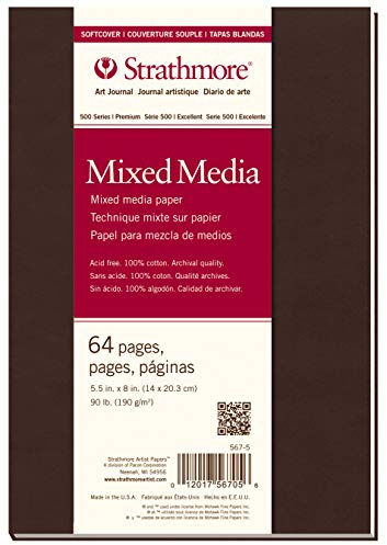 Pro-Art Strathmore Mixed Media Softcover Journal 5.5-inch x 8-inch, 32 Sheets, White