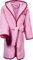 Erwin Müller Kinder-Bademantel mit Kapuze Frottier rosa Größe 146/152 - saugstark, langlebig, angenehm weich, mit Taschen und Bindegürtel, Stickerei Eule