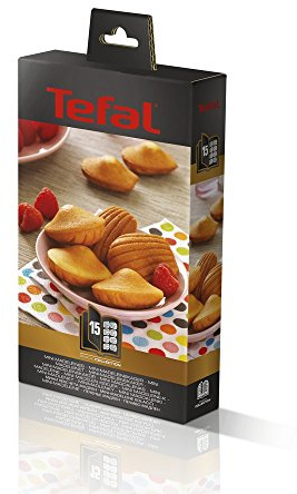 Tefal Snack Collection Teller mit Antihaftbeschichtung Mini Madeleine, Teller Schwarz