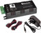 Compact Bluetooth Audio Amplifier 2 x 15W, 4 or 8 Ohms, 12V Power Supply, Password Protection, Bluetooth 4.0, Speaker Cables & 4-Way Phoenix Connector – Ideal for Ceiling, Wall, & Floor Speakers