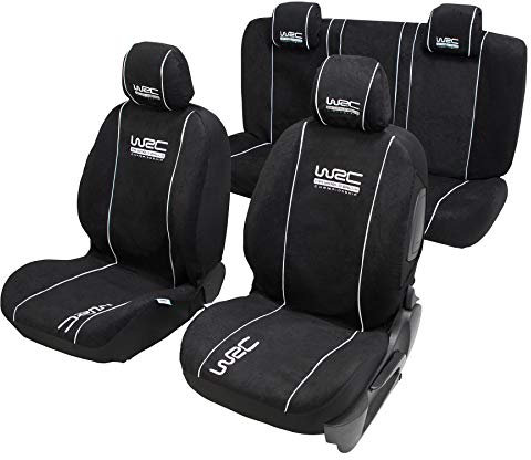 WRC 007338 Set fodere auto, Universali Anteriori Posteriori 2/3-1/3 Nere