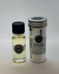 Geranio Olio Essenziale Organico, Rosa (Pelargonium Graveolens Roseum) by NHR Organic Oils, 500 ml