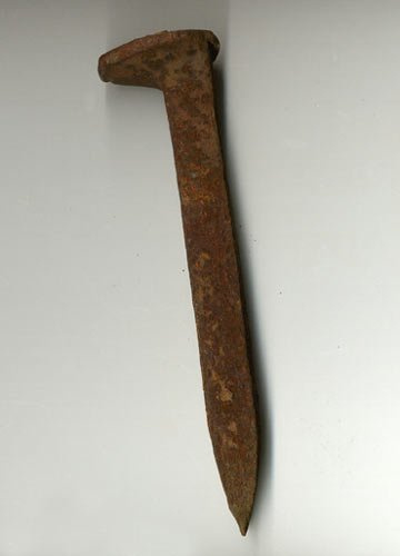 Clavo De Linea - Rail Spike Oggun Ferrocarril Clavos, Spikes Religión Yoruba IFA