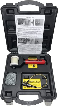 Magnepull Original XP1000-LC, Magnetic Wire Puller, Fishes and Pulls Wire Cable Behind Walls or Tight Spaces, Flexible -Steel Leader, Rare Earth Magnet