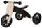 Bandits & Angels Smart Bike Laufrad Holz 4-in-1 Schwarz ab 1 Jahr – Für Jungen und Mädchen – Laufrad aus Holz – Umkehrbar in Dreirad und Zweirad – Verstellbarer Sattel