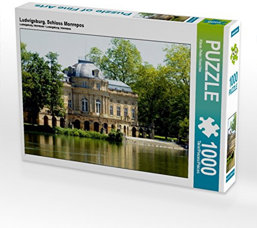 CALVENDO Puzzle Ludwigsburg, Schloss Monrepos 1000 Teile Puzzle quer | 1000 Teile Lege-Größe 64 x 48 cm Foto-Puzzle für glückliche Stunden