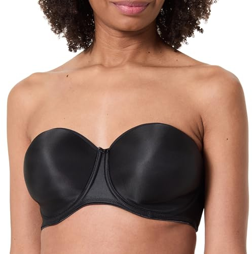 Fantasie Smoothing Moulded Strapless Bra Black Black 30E