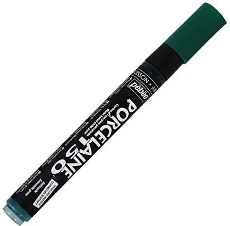Porcelaine 150 Assorted China Paint Bullet Tip Markers - Amazonite Green, DIY Arts & Crafts Supplies, Fun for Kids, Heat-Resistant Finish, Microwave & Dishwasher Safe Formula Pebeo