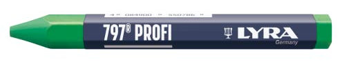 L4870067, LYRA 797® PROFI Förster- und Signierkreide (Ölbasiert) für wetterfeste Markierungen, Box mit 12 grünen Kreiden