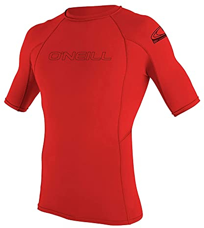 O'Neill Wetsuits Unisex-Kinder Youth Basic Skins Rash Guards, rot, 12