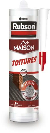 RUBSON Maison+ Toitures, étanchéité, réparation et joint sur toitures - Coloris Noir - Cartouche 280ml