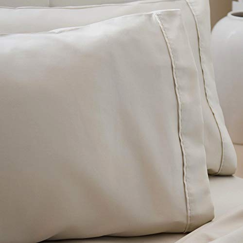 Belledorm 200 Thread Count 100% Egyptian Cotton Housewife Pillow Cases, Oyster, Pair