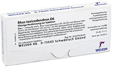 Rhus Toxicodendron D 6 Ampullen