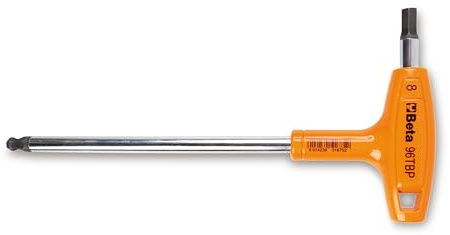 Beta 96TBP 5 - Sechskant-stiftschlüssel, gebogen, mit kugelförmigem kopf und griff