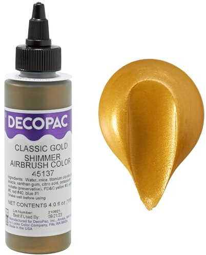 Classic Gold Shimmer Peinture aérographe de qualité supérieure 118,3 ml