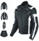 A-Pro Damenjacke CE Protektoren Thermofutter Lüftungsschlitze Motorrad Weiss XL